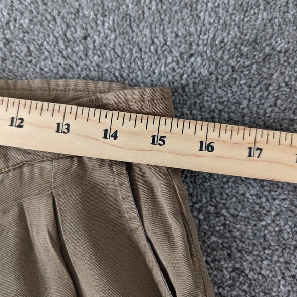 Thread & Supply Women's Pleated Trousers Size Large Tan Camel Tencel NEW - Picture 8 of 12